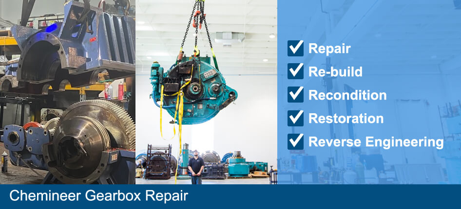 chemineer gearbox repair and re-build